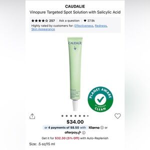 Caudalie Vinopure Targeted Spot Solution x 2